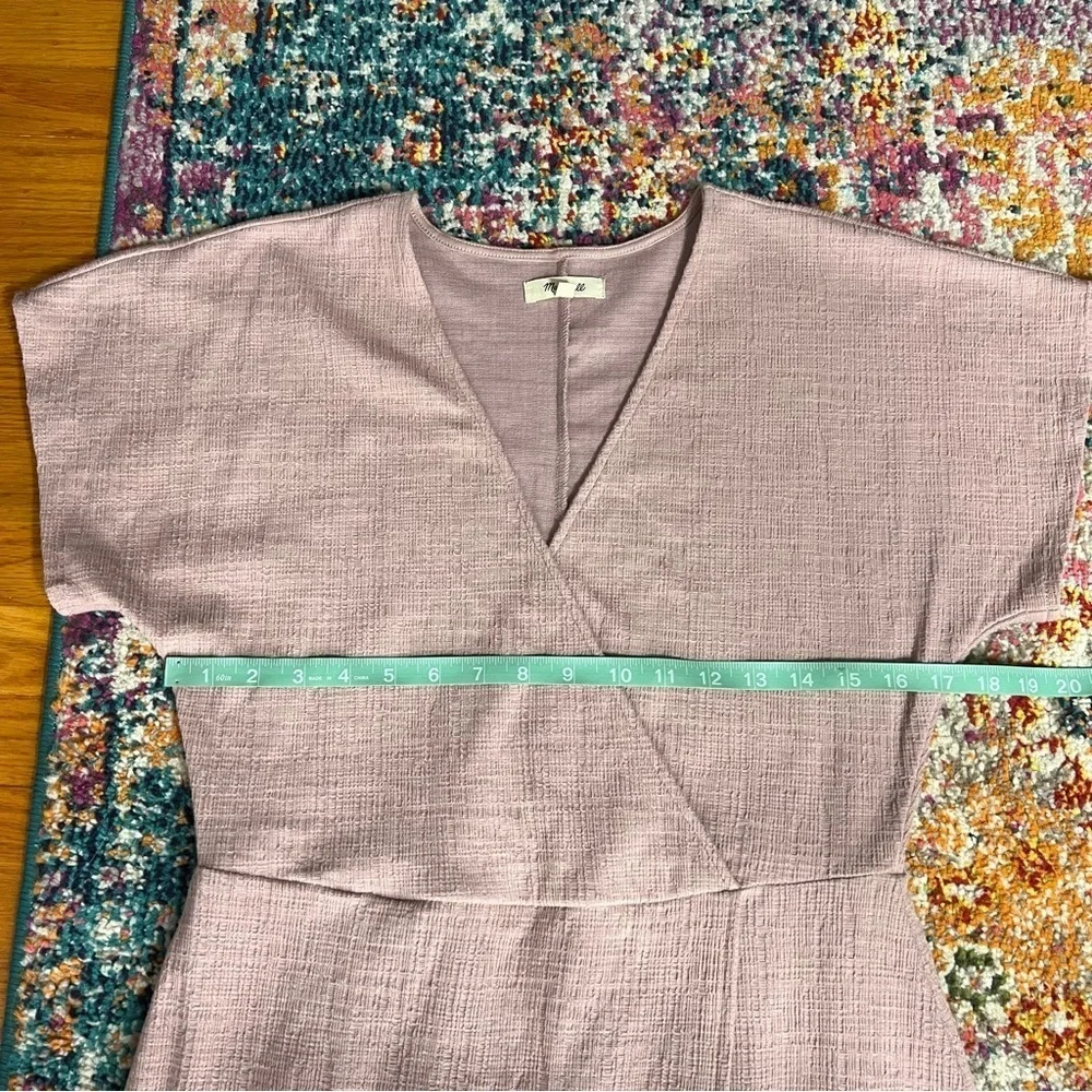 Madewell Cross‎ Front Flutter Sleeve Minidress in Pink
